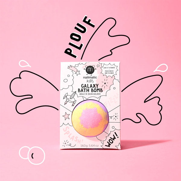 Bomba Baño Nailmatic Supernova Rosa Amarillo Violeta