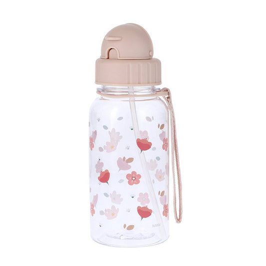 Botella Plástico Little Garden Con Pajita 500 ml Tutete
