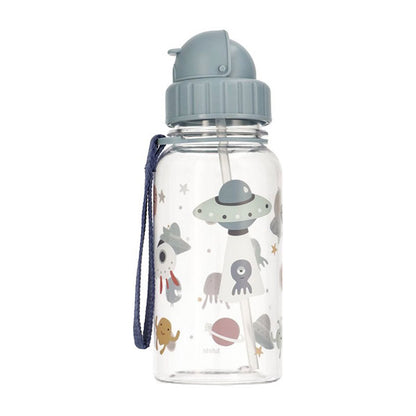 Botella Plástico The Martians Con Pajita 500 ml Tutete