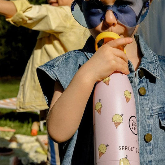 Botella Térmica Pink Scoop 350ml The Kids Cool Bottles