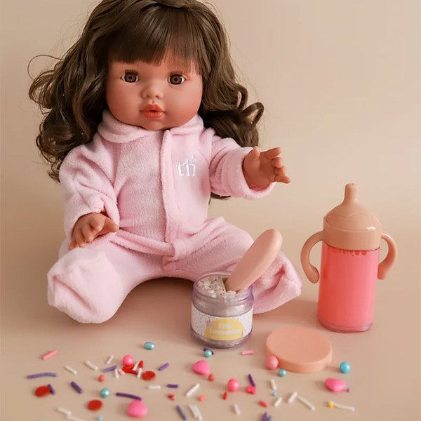 Box Cumpleaños Biberón y Potito Mágico Comida Muñecos Tiny Harlow