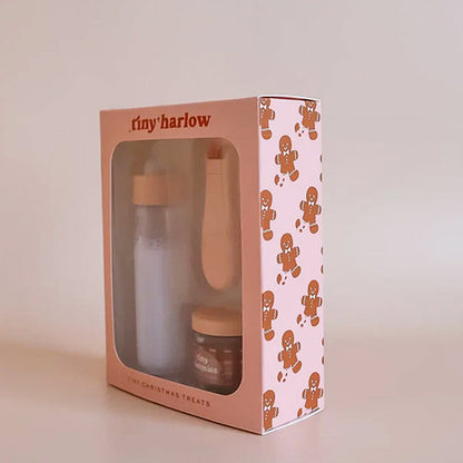 Box Navidad Biberón Leche y Potito y Cuchara Muñecos Tiny Harlow