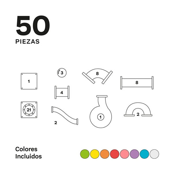 Braintoys Imanix Tobogan 50 Piezas