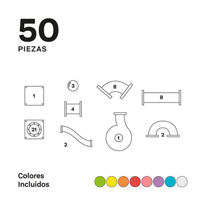 Braintoys Imanix Tobogan 50 Piezas