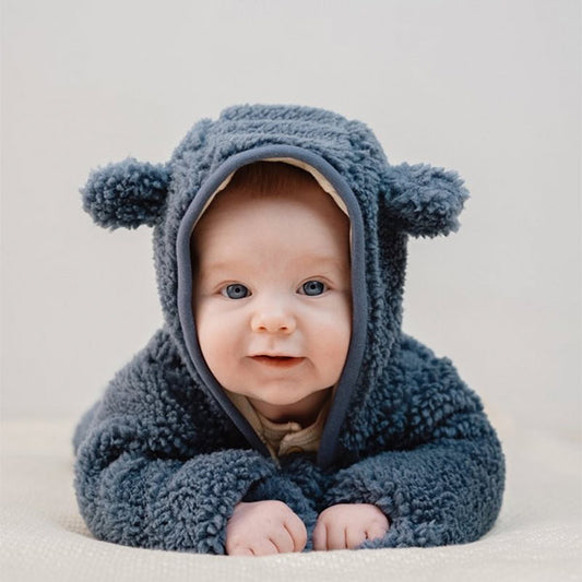 Buzo Teddy Azul Little Dutch Forest Friends