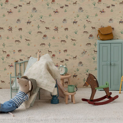 Caballito Balancín Ratones Maileg Marrón Oscuro