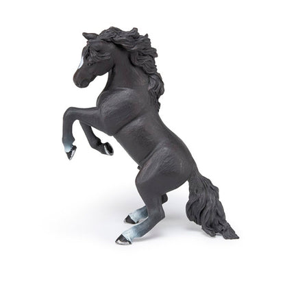 Caballo Negro Alzado Animales Juguete Papo