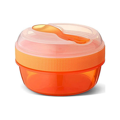 Caja Almuerzo con Tapa Refrigerante N'ice Cup Naranja