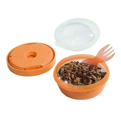 Caja Almuerzo con Tapa Refrigerante N'ice Cup Naranja