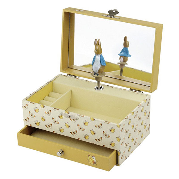 Caja Joyero Musical Con Cajón Peter Rabbit