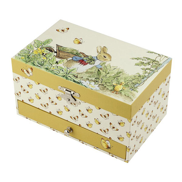 Caja Joyero Musical Con Cajón Peter Rabbit