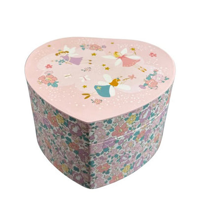 Caja Joyero Musical Corazón Hadas