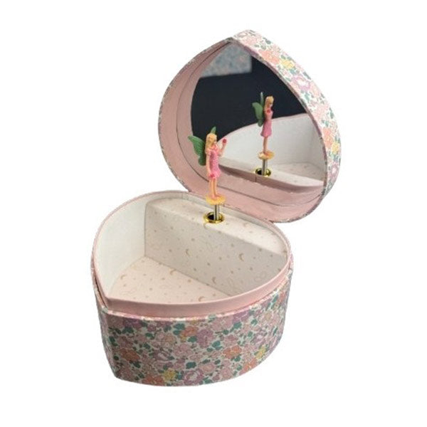 Caja Joyero Musical Corazón Hadas