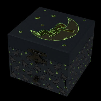 Caja Música Principito Y Su Oveja Brilla En Oscuridad