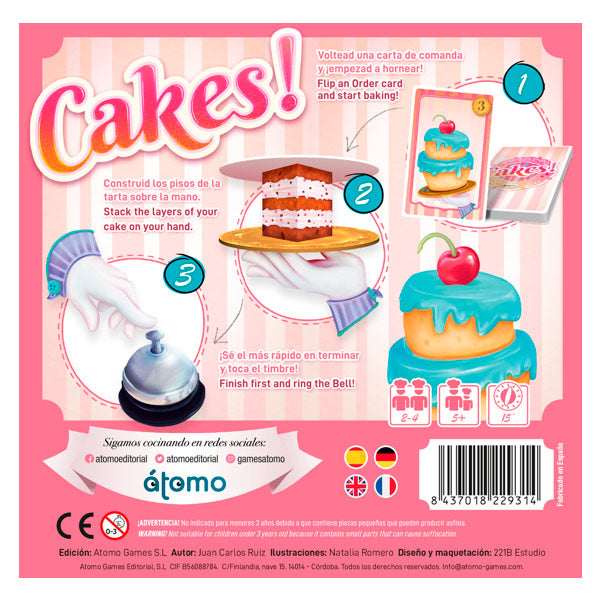 Juego Mesa Habilidad Cakes! Átomo