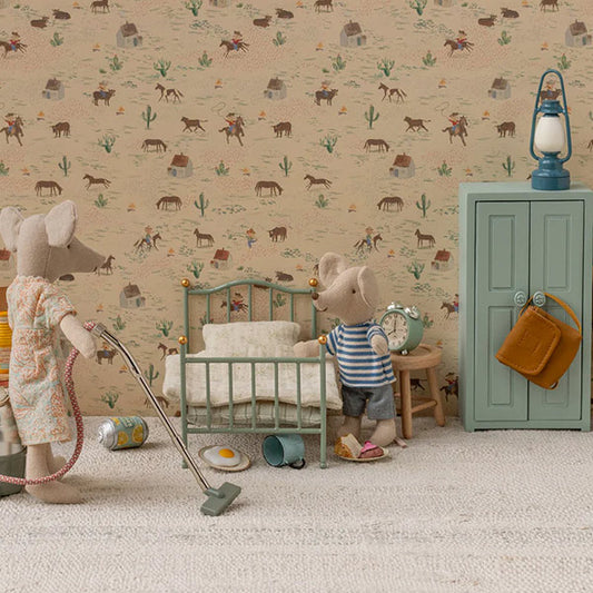 Cama Individual Vintage Menta Ratones Maileg