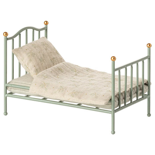 Cama Individual Vintage Menta Ratones Maileg