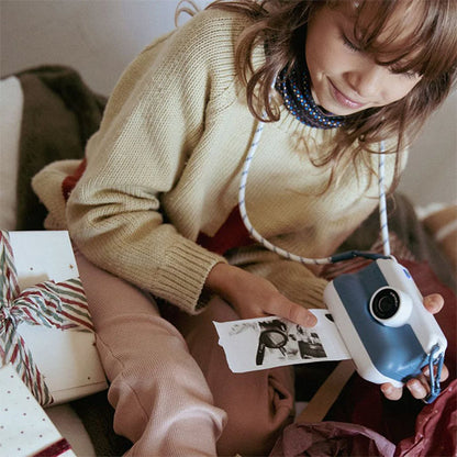 Cámara Fotos Digital Impresión Térmica K-Print Azul KidyWolf