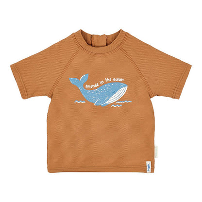 Camiseta Baño Manga Corta Protección Solar World Brown Little Dutch