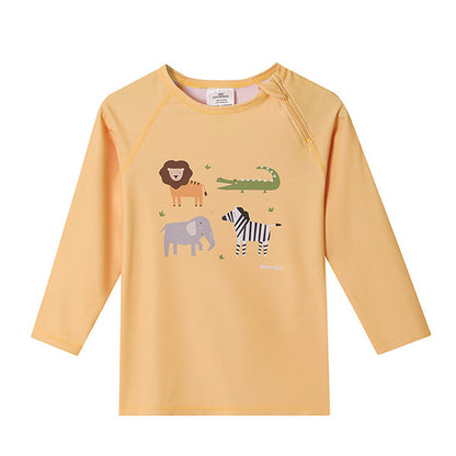 Camiseta Protección Solar UV Infantil Manga Larga Wild Animals
