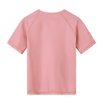 Camiseta Protección Solar UV Infantil Whale Pink