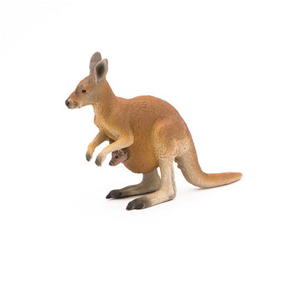 Canguro Y Su Bebé Animal Juguete Papo