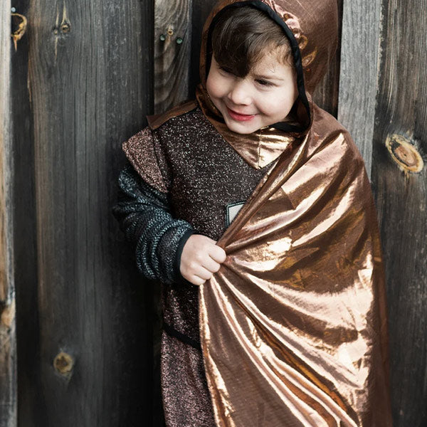 Capa Túnica de Caballero de Cobre Brillante 3-4 años Great Pretenders