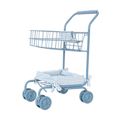 Carrito De La Compra Vichy Blue Monnëka