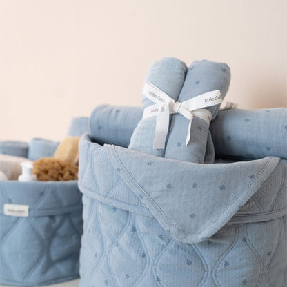 Cesta Pequeña Azul Denim Little Dutch