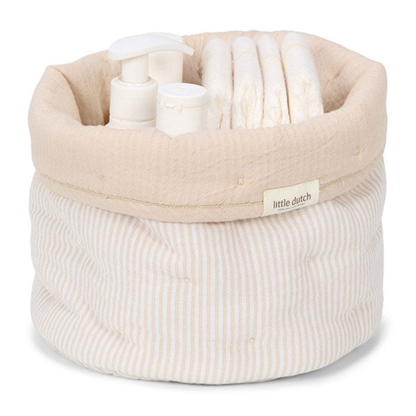 Cesta Pequeña Beige Suave Little Dutch