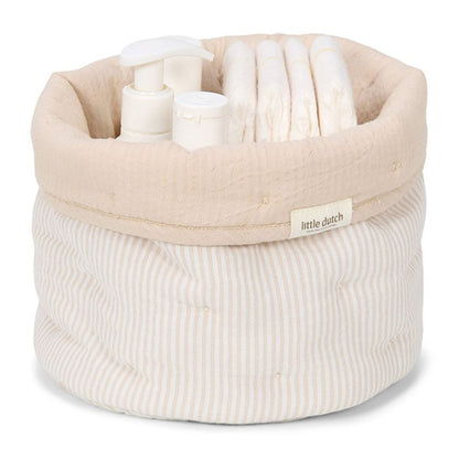 Cesta Pequeña Beige Suave Little Dutch