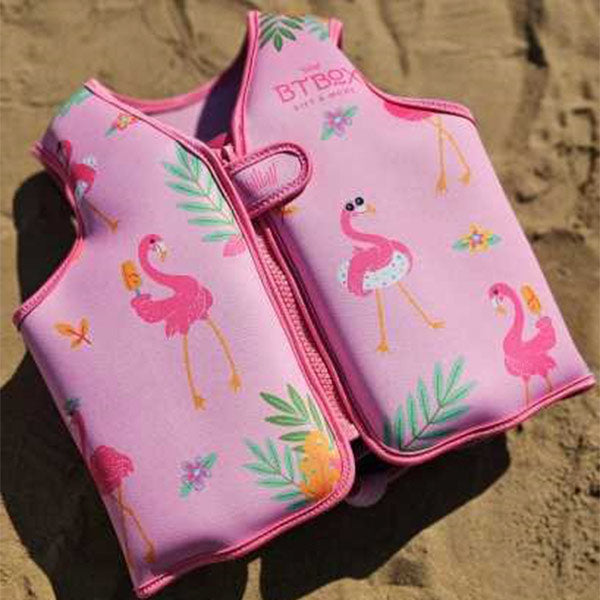 Chaleco Flotador Aprendizaje Para Niños Flamingos Talla S Btbox