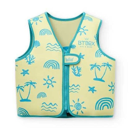 Chaleco Flotador Aprendizaje Para Niños Neon Palms Talla S Btbox