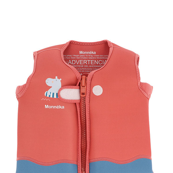 Chaleco Flotador Aprendizaje para Niños Monneka Hippos 2-6 Años