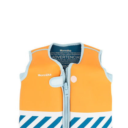 Chaleco Flotador Aprendizaje para Niños Monneka Stripes Blue 2-6 Años