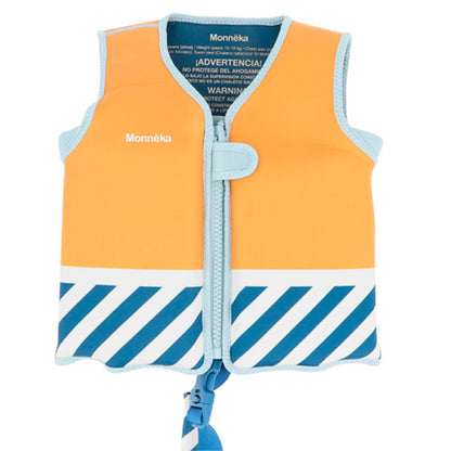 Chaleco Flotador Aprendizaje para Niños Monneka Stripes Blue 2-6 Años