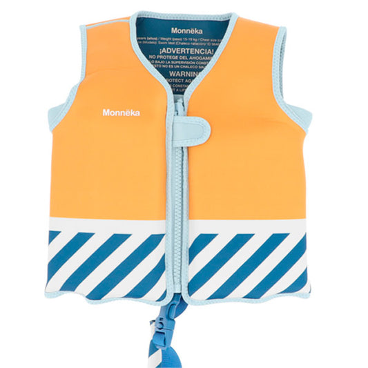Chaleco Flotador Aprendizaje para Niños Monneka Stripes Blue 2-6 Años