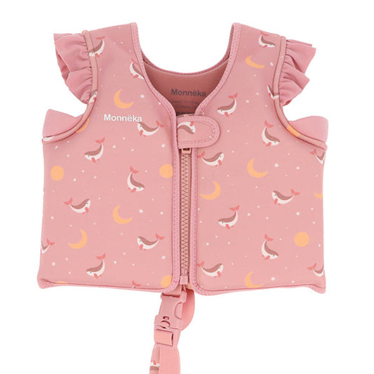 Chaleco Flotador Aprendizaje para Niños Monneka Whale Pink 2-6 Años