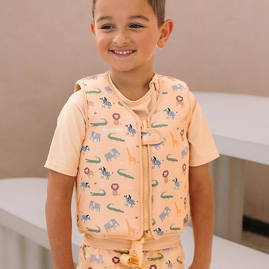 Chaleco Flotador Aprendizaje para Niños Monneka Wild Animals 2-6 Años