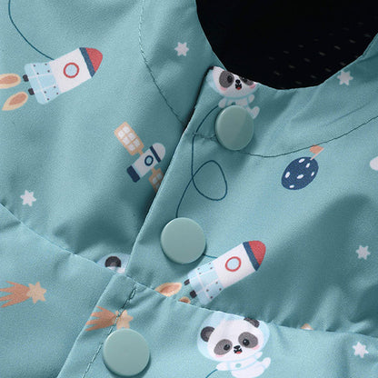 Chubasquero Infantil Pandas in Space Tutete