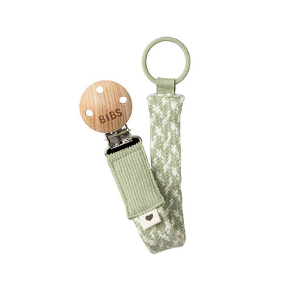 Chupetero BIBS Trenzado Sage Ivory