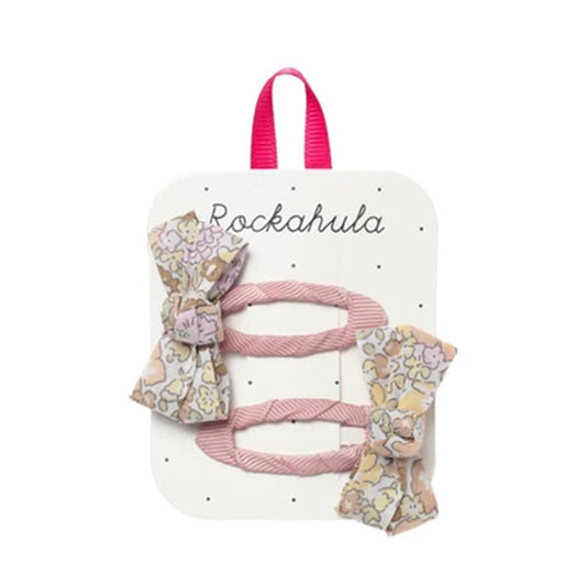 Clips Pelo Fairytale Floral Twisty Bow Rockahula