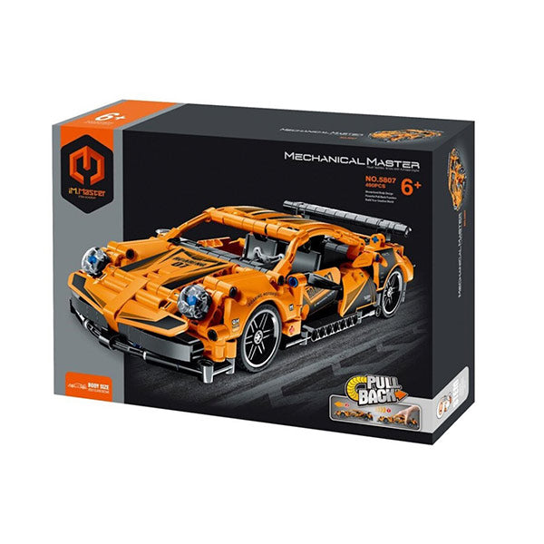 Coche Carreras Naranja 490 piezas IMMaster