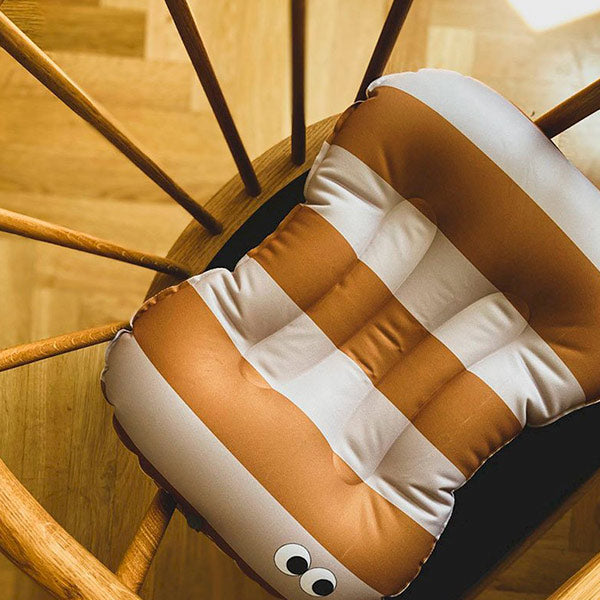 Cojín Reductor Para Silla Stripes Nude Mustard