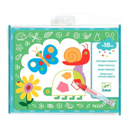 Colorea Mágico con Agua Garabatos Mágicos Reutilizables Djeco