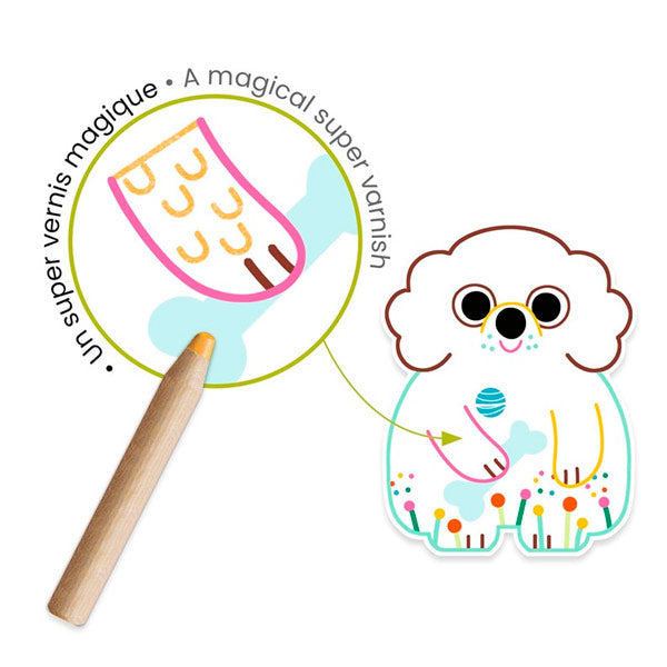 Colorear Animales Domésticos Efecto Mágico Djeco
