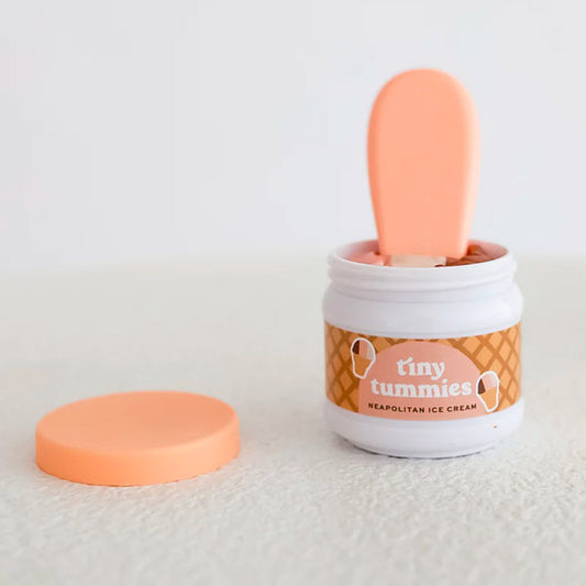 Comida Para Muñecos Helado Napolitano y Cuchara Mágica Tiny Harlow