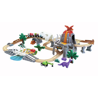 Conjunto Aventura Ferroviaria Tren Dino Hape