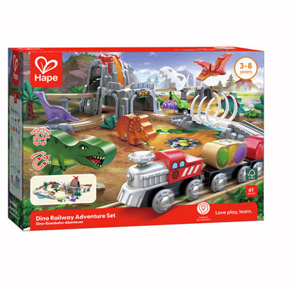 Conjunto Aventura Ferroviaria Tren Dino Hape