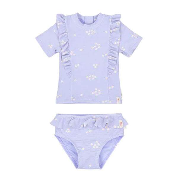 Conjunto Baño Manga Corta Lavender UPF 40 Little Dutch